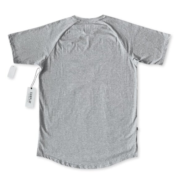 Fairplay Heather Grey Gray Raglan Venice Short Sleeve T Shirt Tee Athleisure - Picture 9 of 16